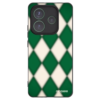 Picasee silikonski črni ovitek za Xiaomi Redmi Note 14 5G - Emerald Diamond