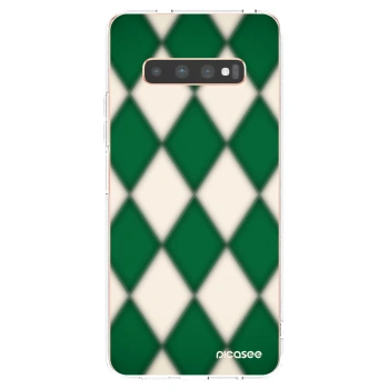 Picasee silikonski prozorni ovitek za Samsung Galaxy S10 Plus G975 - Emerald Diamond