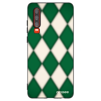 Picasee silikonski črni ovitek za Huawei P30 - Emerald Diamond