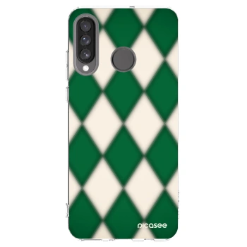 Picasee silikonski prozorni ovitek za Huawei P30 Lite - Emerald Diamond