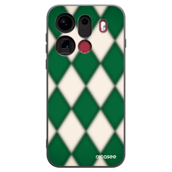 Picasee silikonski črni ovitek za OPPO Find X9 Pro - Emerald Diamond