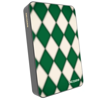Picasee Prenosna baterija z MagSafe 10 000 mAh Siva - Emerald Diamond