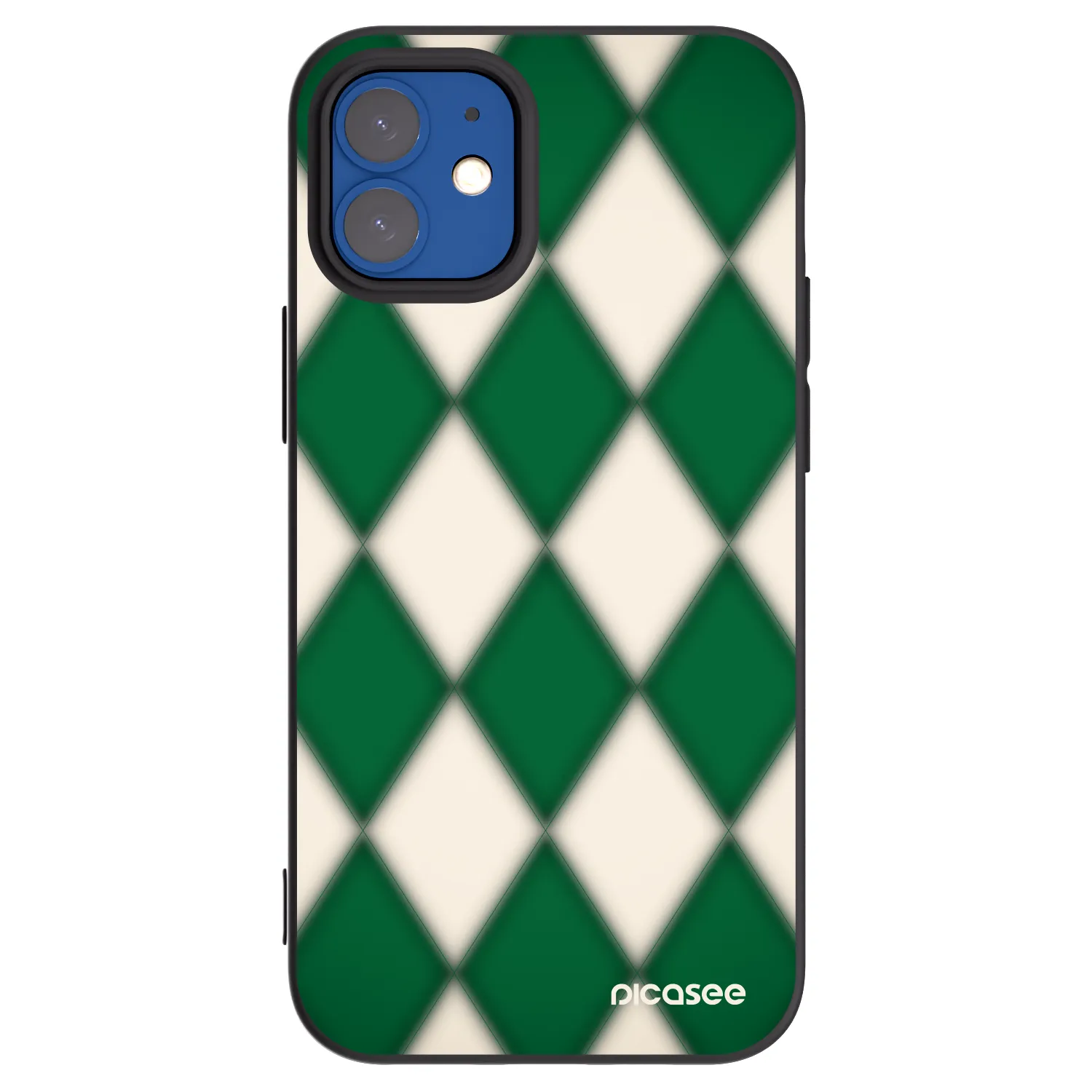 Picasee silikonski črni ovitek za Apple iPhone 12 mini - Emerald Diamond