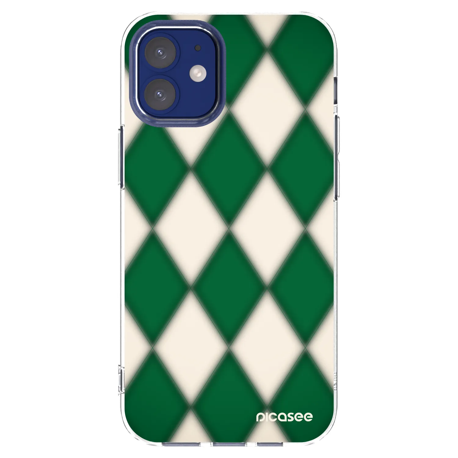 Picasee silikonski prozorni ovitek za Apple iPhone 12 mini - Emerald Diamond