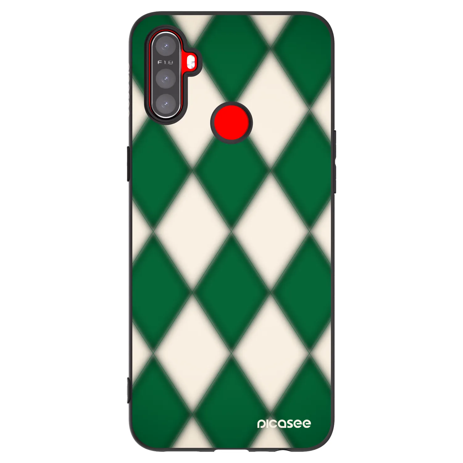 Picasee silikonski črni ovitek za Realme C3 - Emerald Diamond