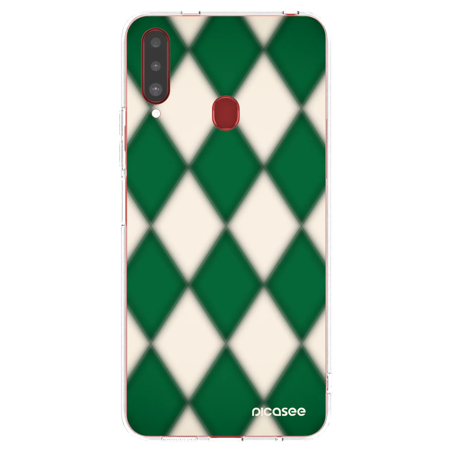 Picasee silikonski prozorni ovitek za Samsung Galaxy A20s - Emerald Diamond