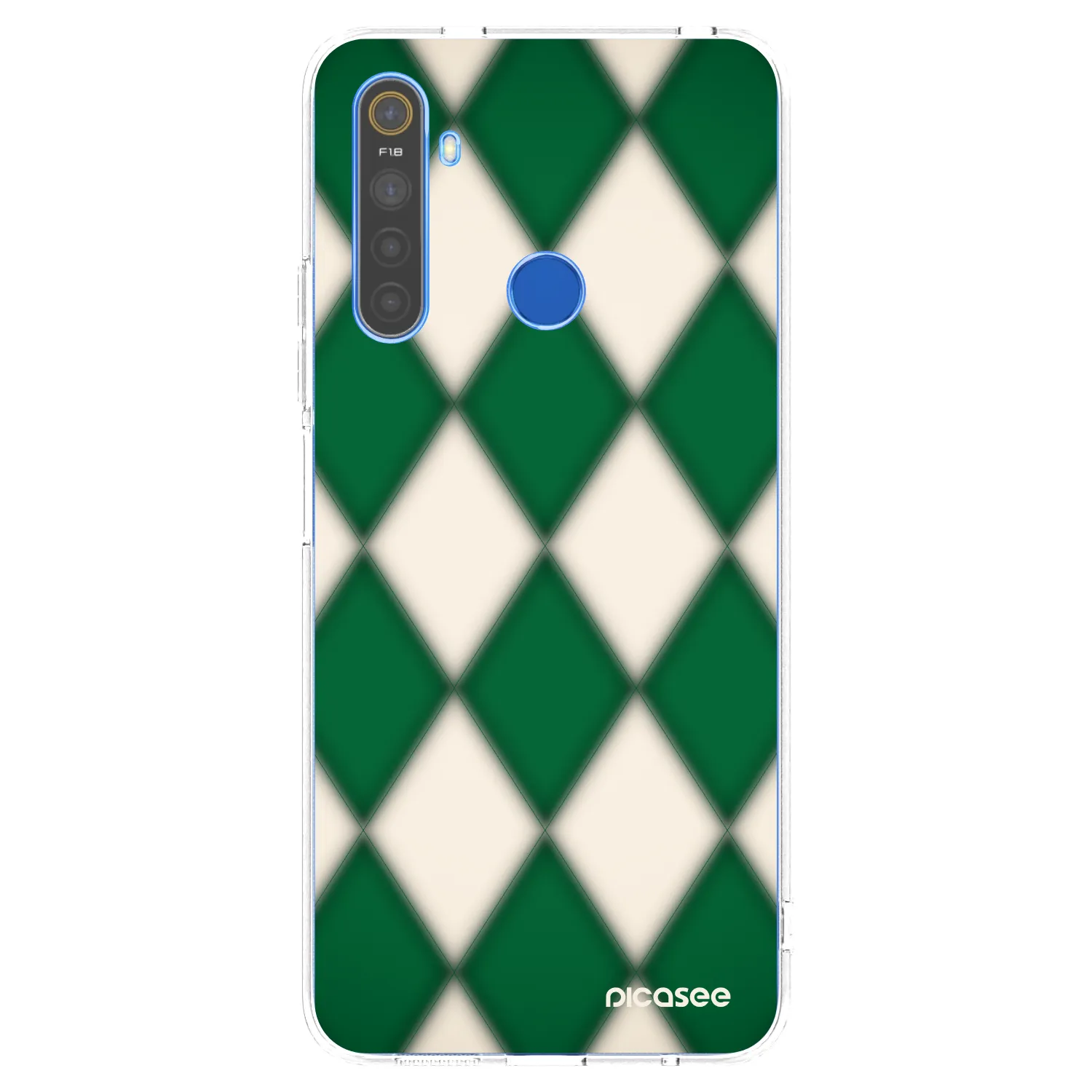 Picasee silikonski prozorni ovitek za Realme 5 - Emerald Diamond