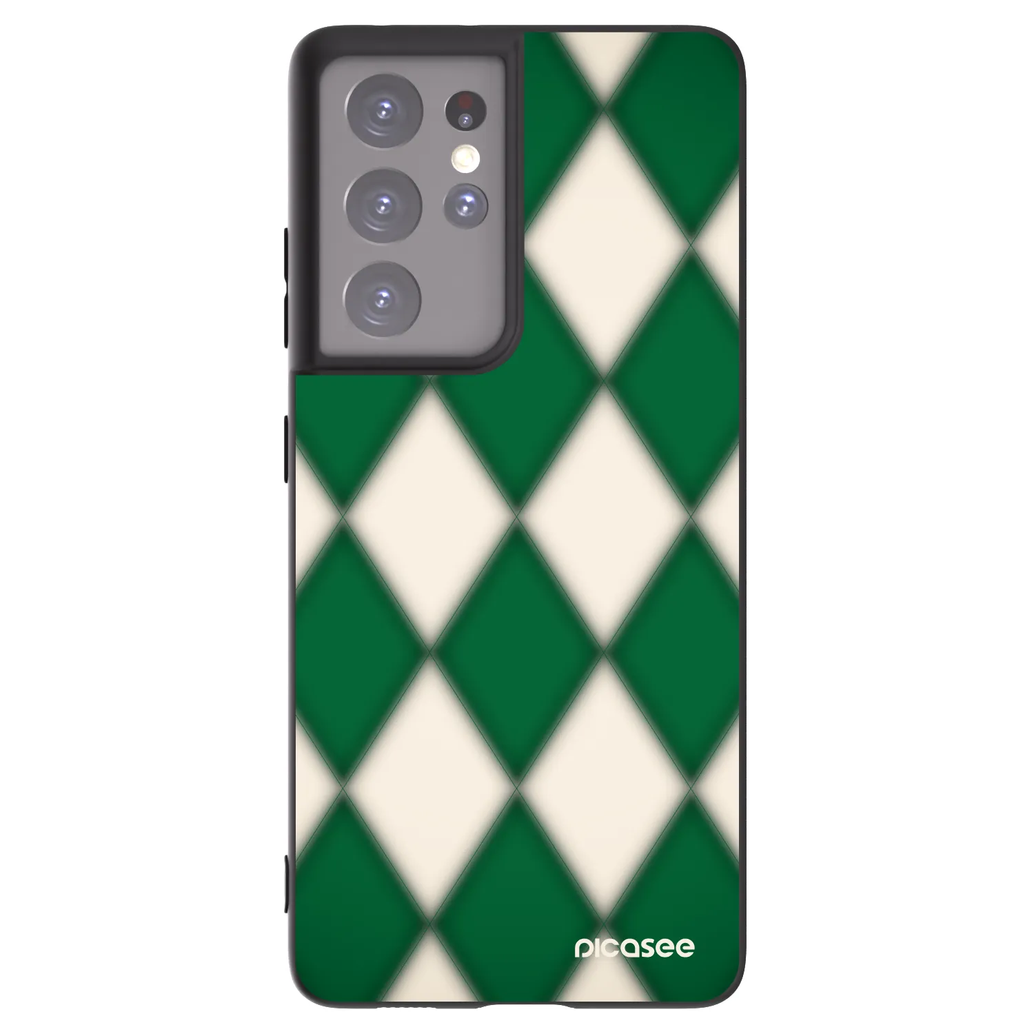 Picasee silikonski črni ovitek za Samsung Galaxy S21 Ultra 5G G998B - Emerald Diamond