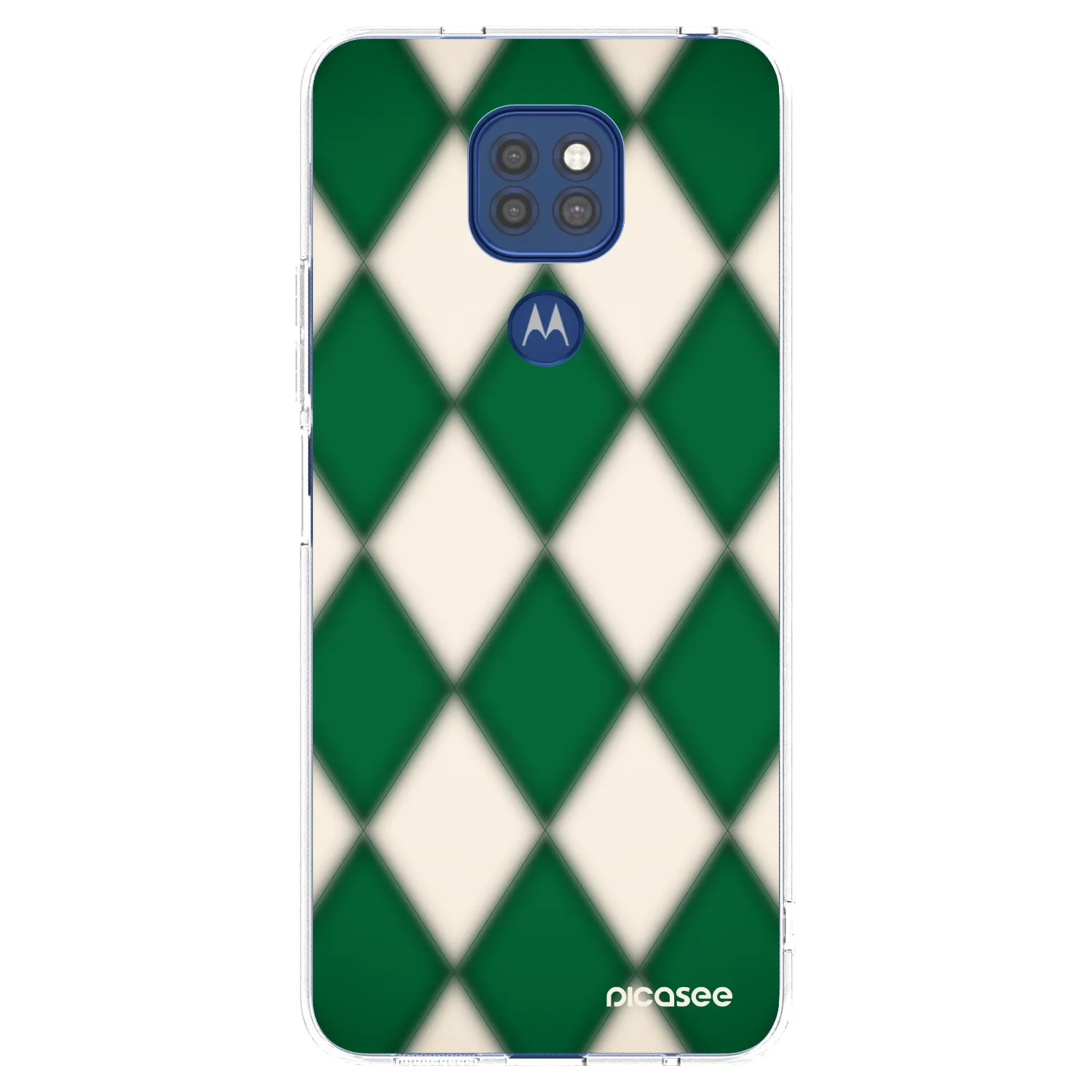 Picasee silikonski prozorni ovitek za Motorola Moto G9 Play - Emerald Diamond