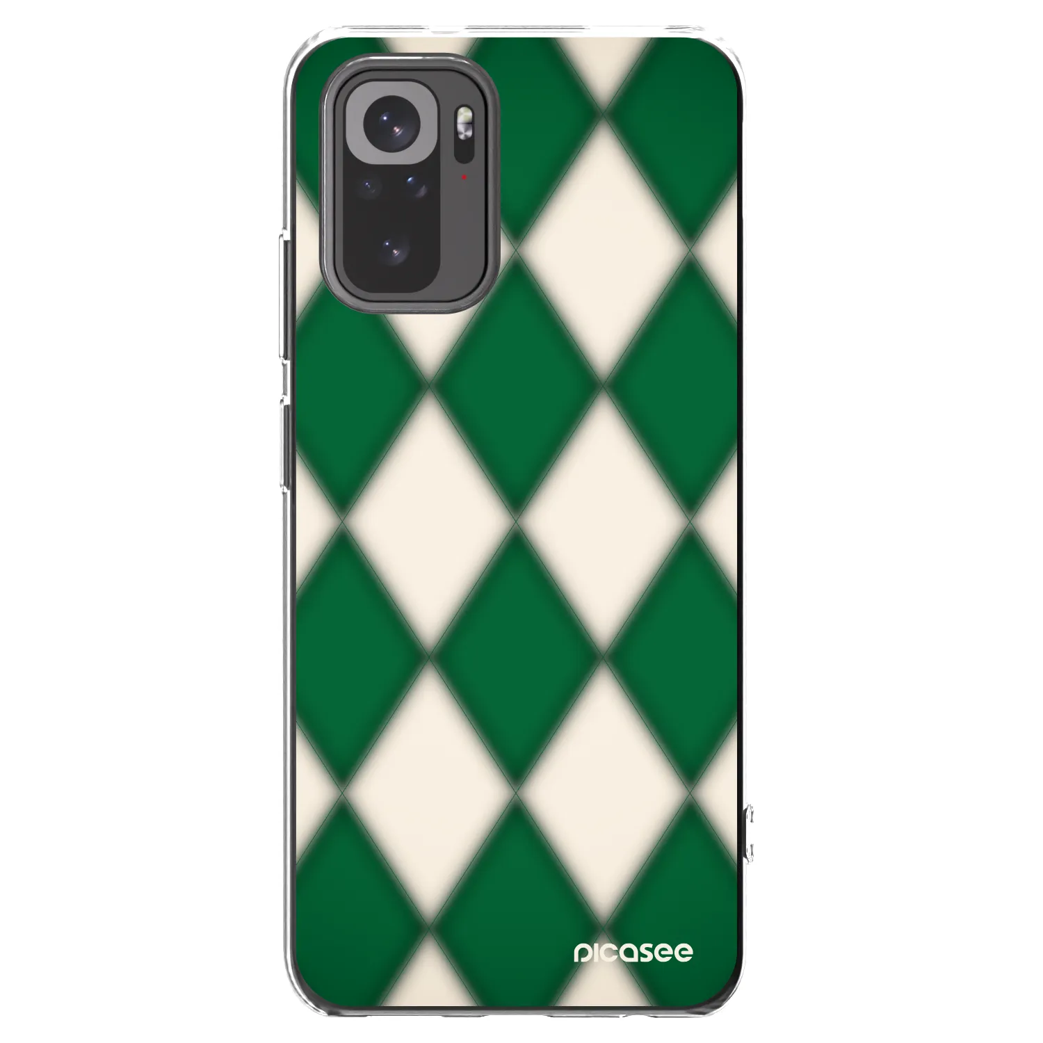 Picasee silikonski prozorni ovitek za Xiaomi Redmi Note 10 - Emerald Diamond