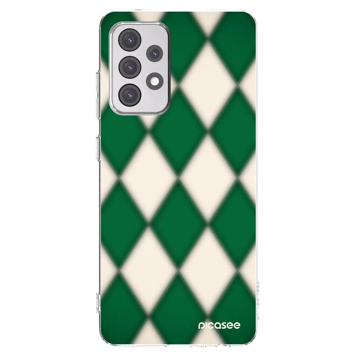 Picasee silikonski prozorni ovitek za Samsung Galaxy A52 5G A525F - Emerald Diamond