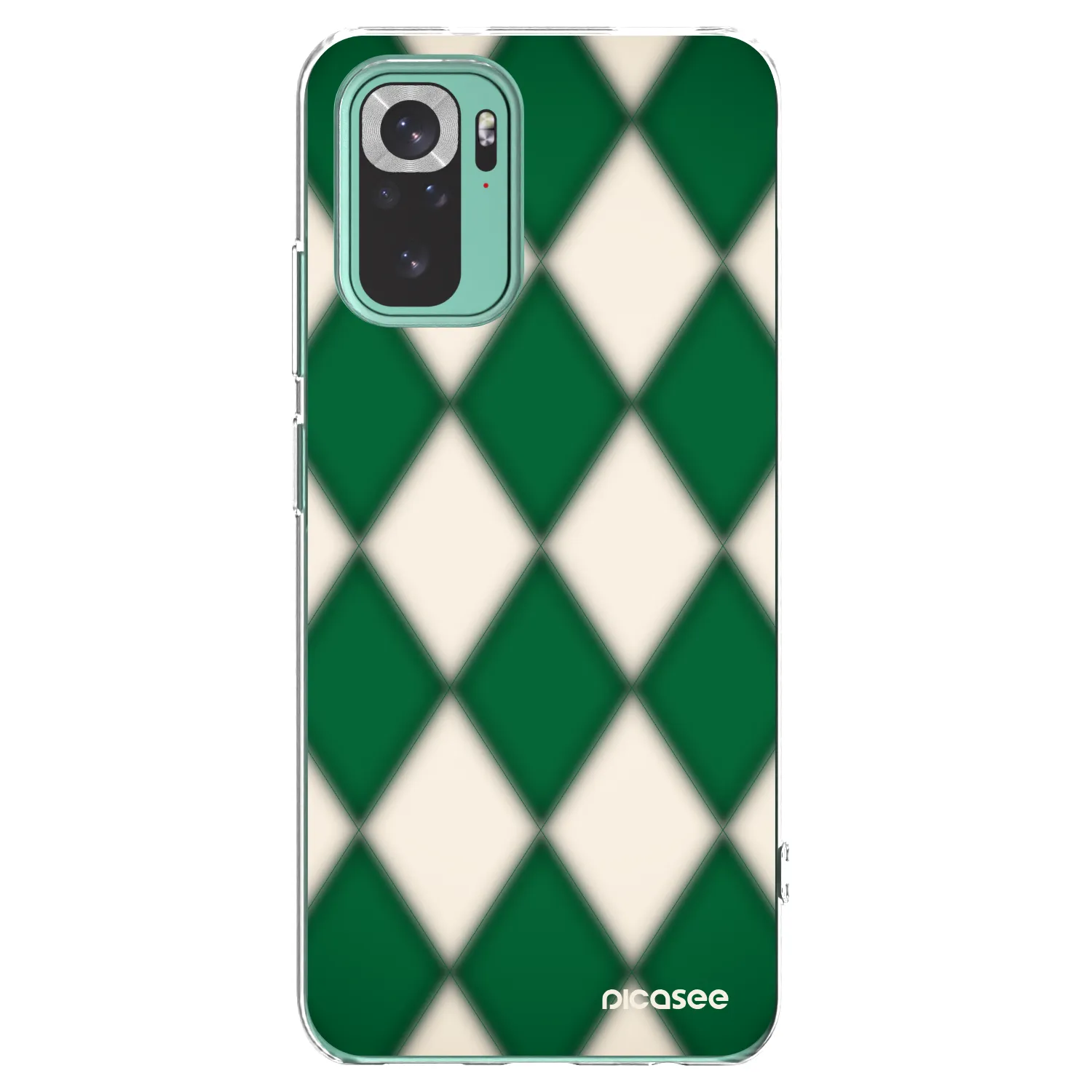 Picasee silikonski prozorni ovitek za Xiaomi Redmi Note 10 Pro - Emerald Diamond