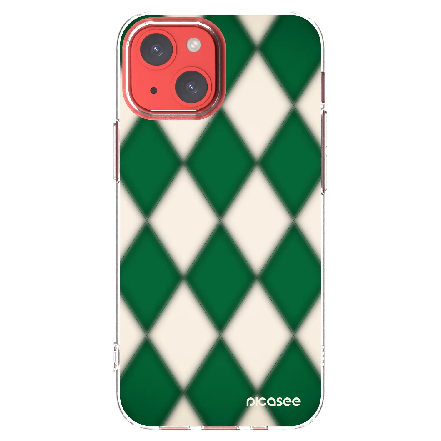 Picasee silikonski prozorni ovitek za Apple iPhone 13 mini - Emerald Diamond