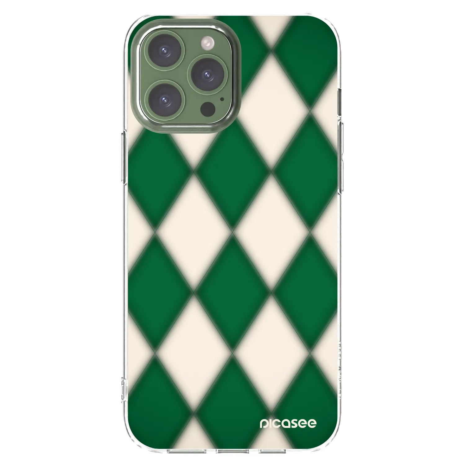 Picasee silikonski prozorni ovitek za Apple iPhone 13 Pro Max - Emerald Diamond