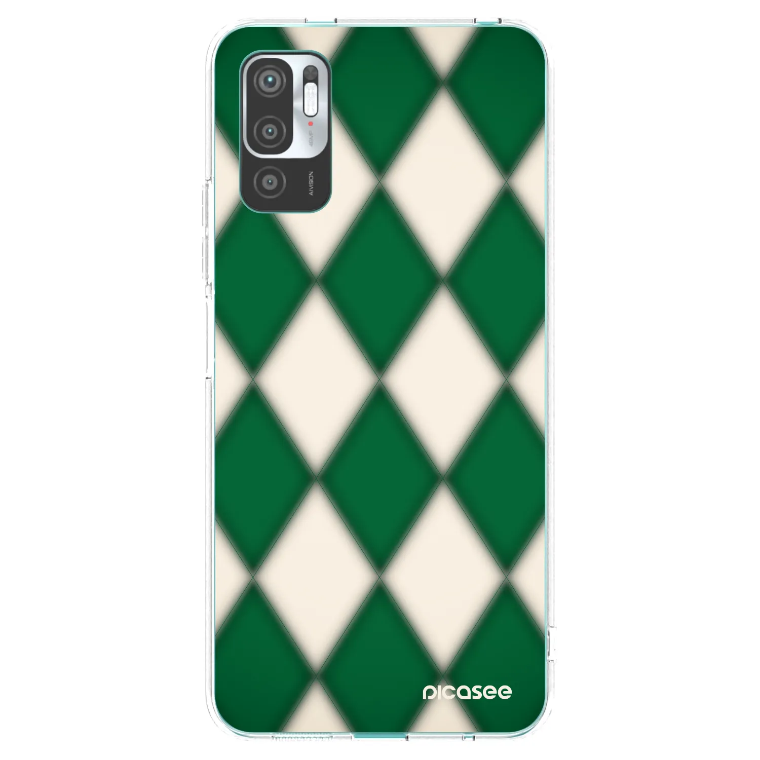 Picasee silikonski prozorni ovitek za Xiaomi Redmi Note 10 5G - Emerald Diamond
