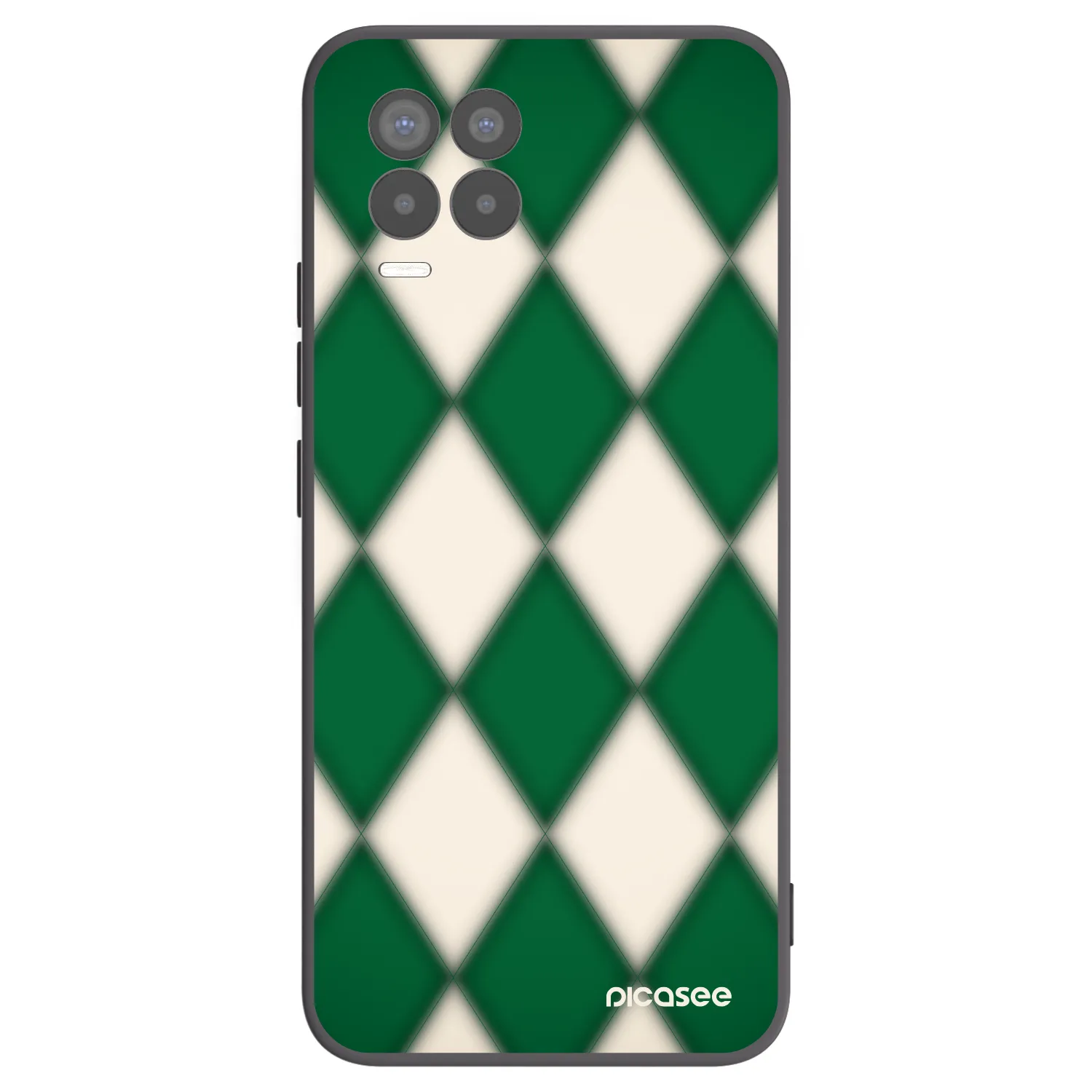 Picasee silikonski črni ovitek za Realme 8 Pro - Emerald Diamond