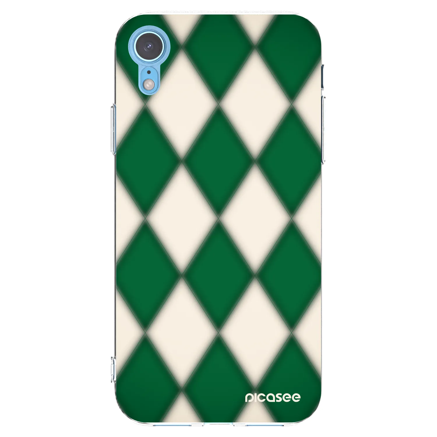 Picasee silikonski prozorni ovitek za Apple iPhone XR - Emerald Diamond