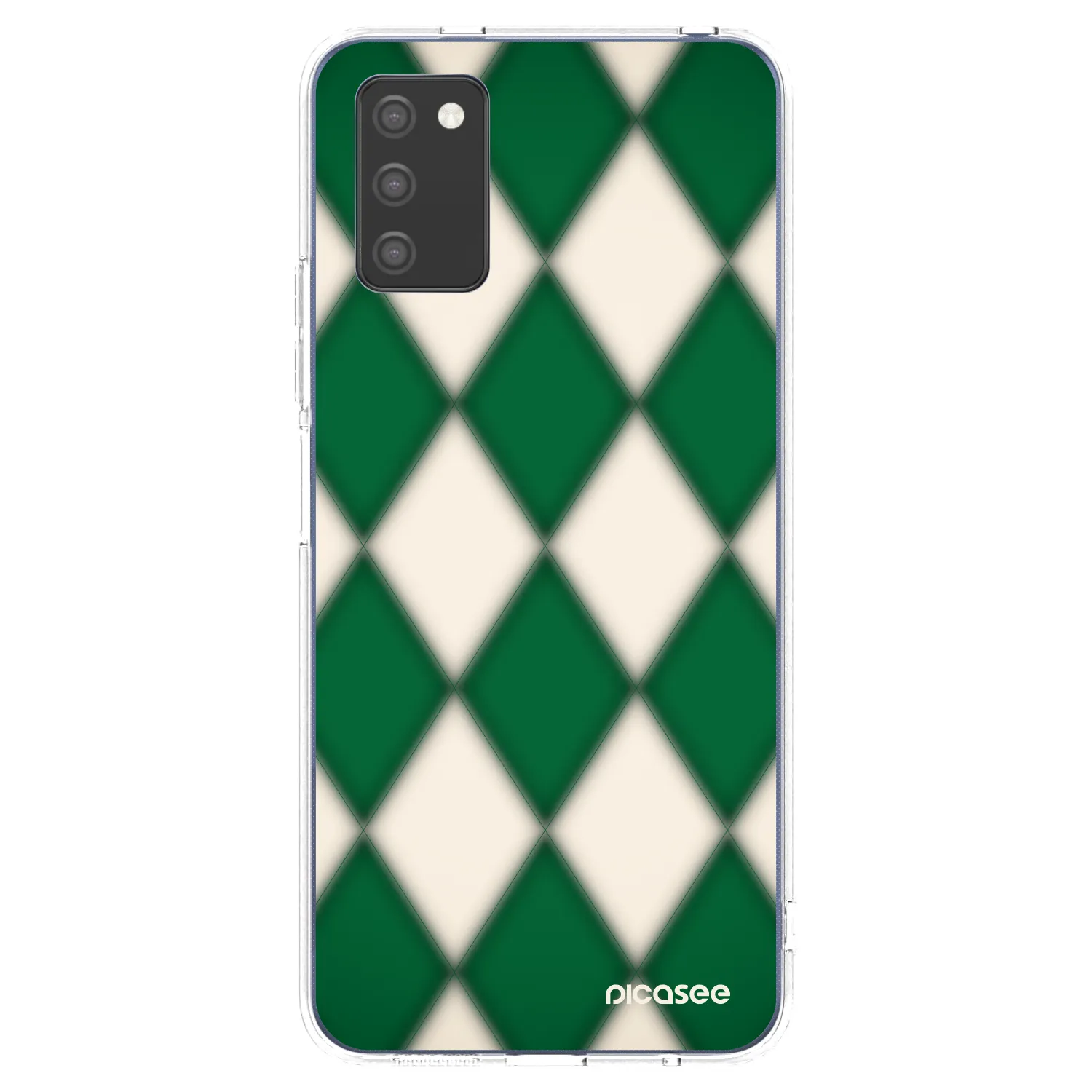 Picasee silikonski prozorni ovitek za Samsung Galaxy A03s A037G - Emerald Diamond
