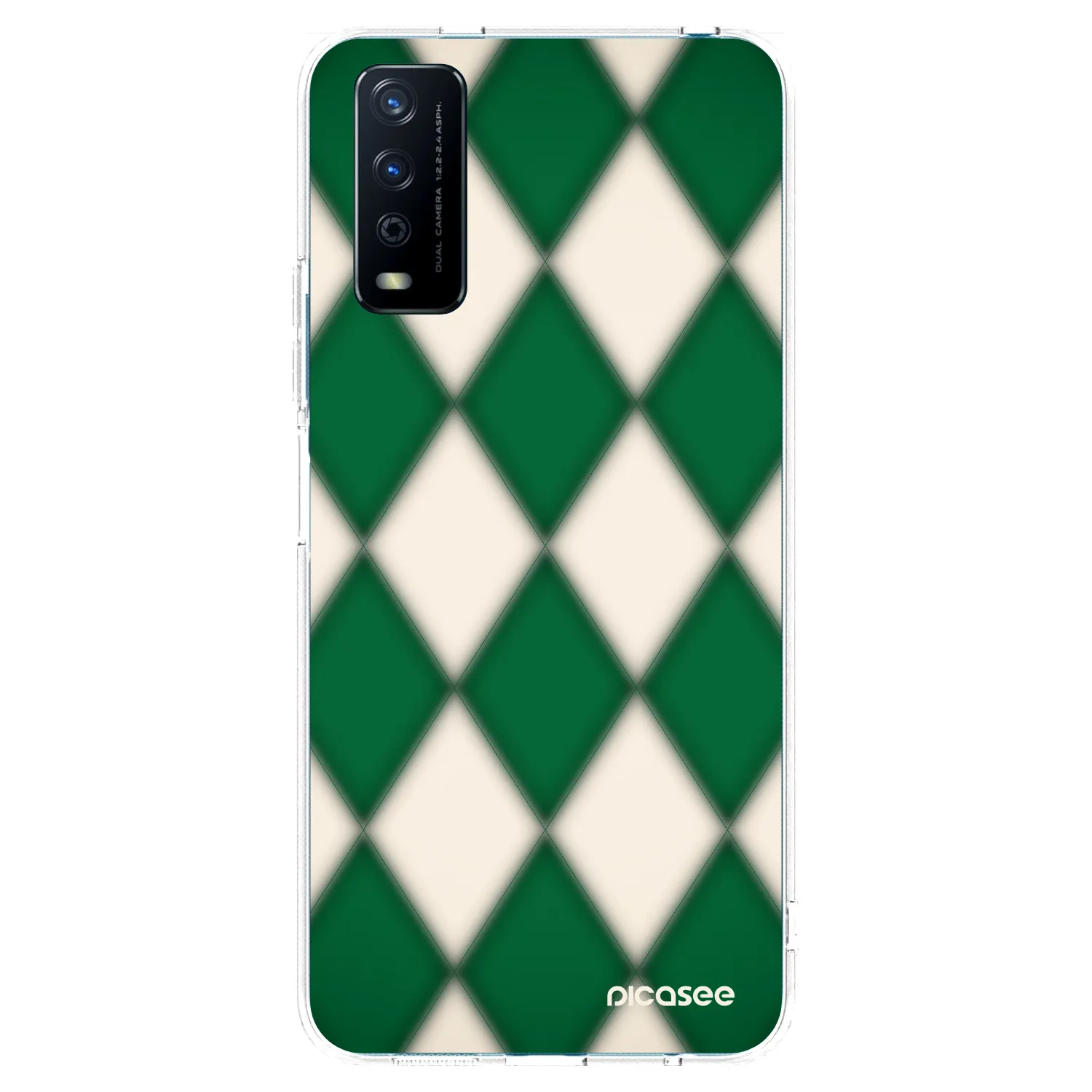 Picasee silikonski prozorni ovitek za Vivo Y11s - Emerald Diamond