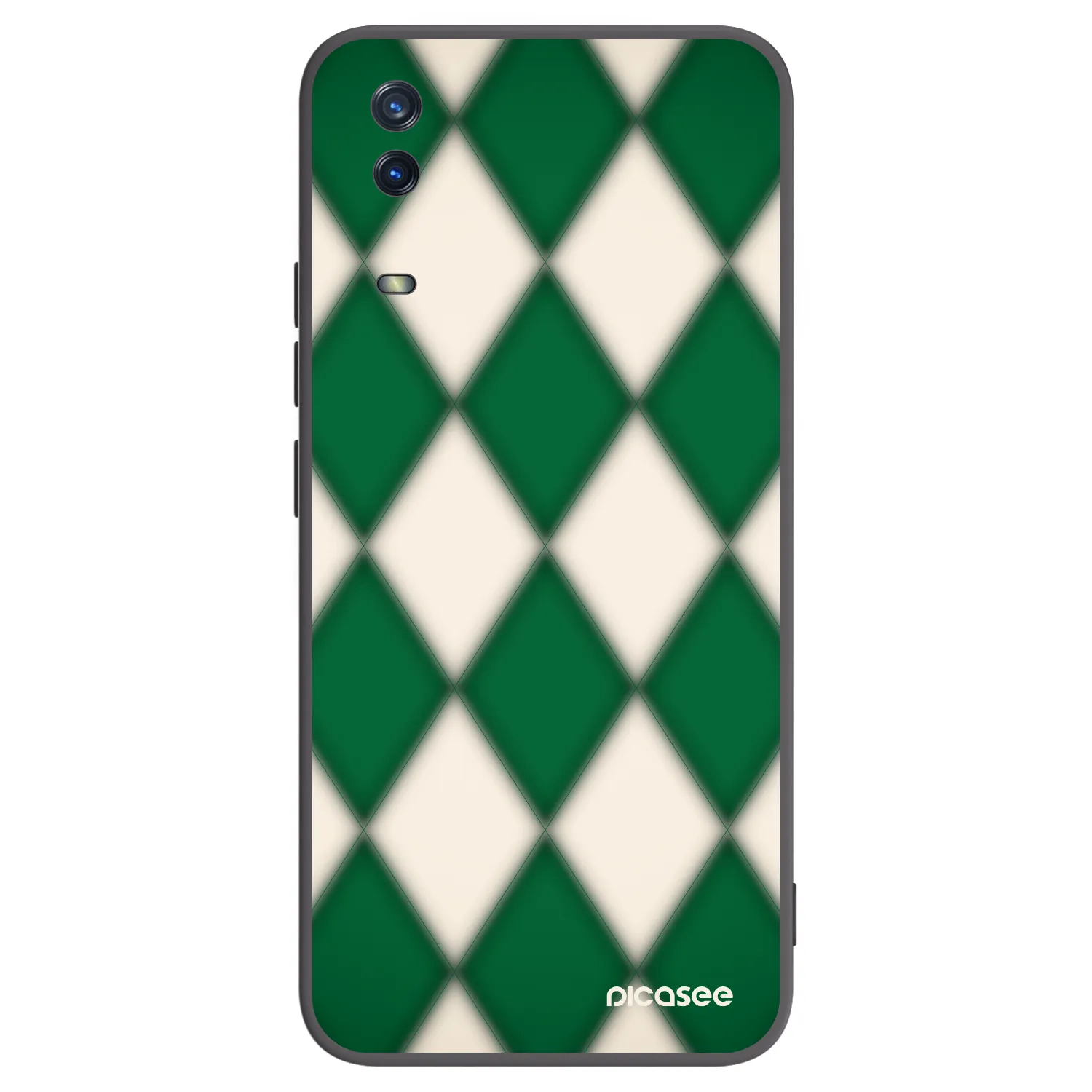 Picasee silikonski črni ovitek za Vivo Y11s - Emerald Diamond