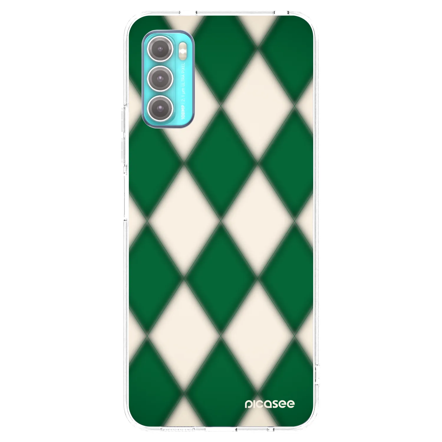 Picasee silikonski prozorni ovitek za Motorola Moto G60 - Emerald Diamond