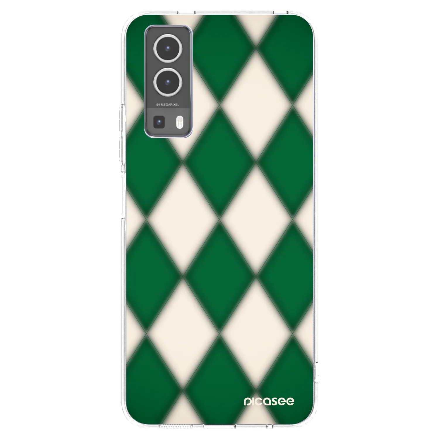 Picasee silikonski prozorni ovitek za Vivo Y72 5G - Emerald Diamond