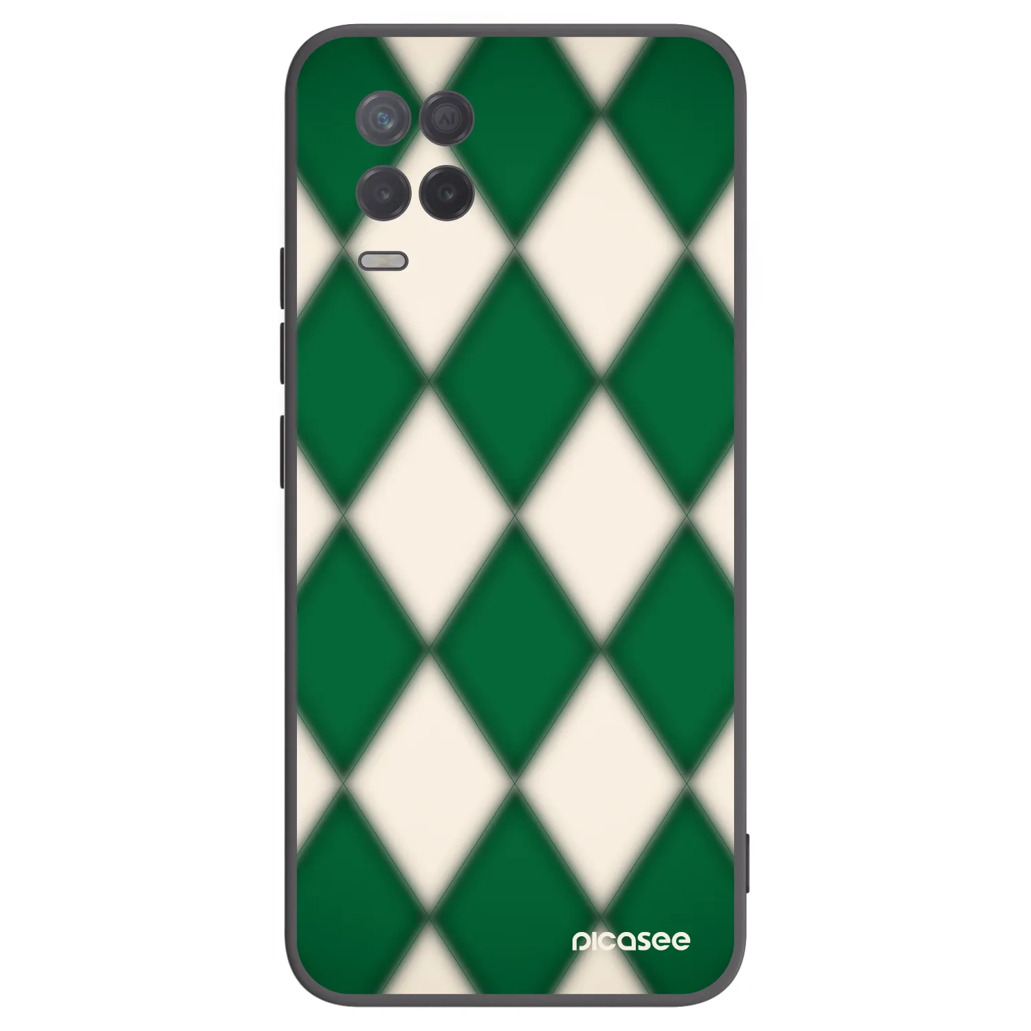 Picasee silikonski črni ovitek za Realme 8 5G - Emerald Diamond