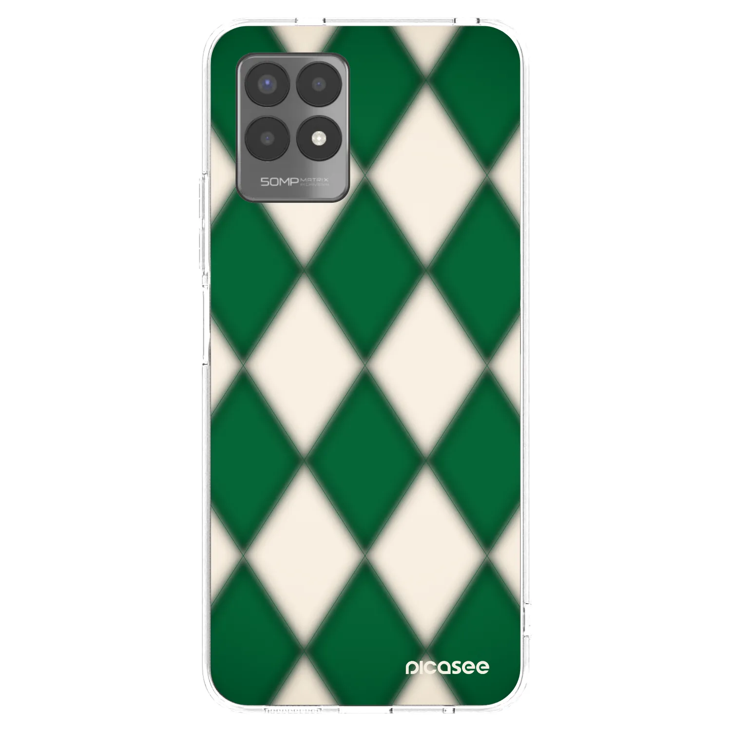 Picasee silikonski prozorni ovitek za Realme 8i - Emerald Diamond