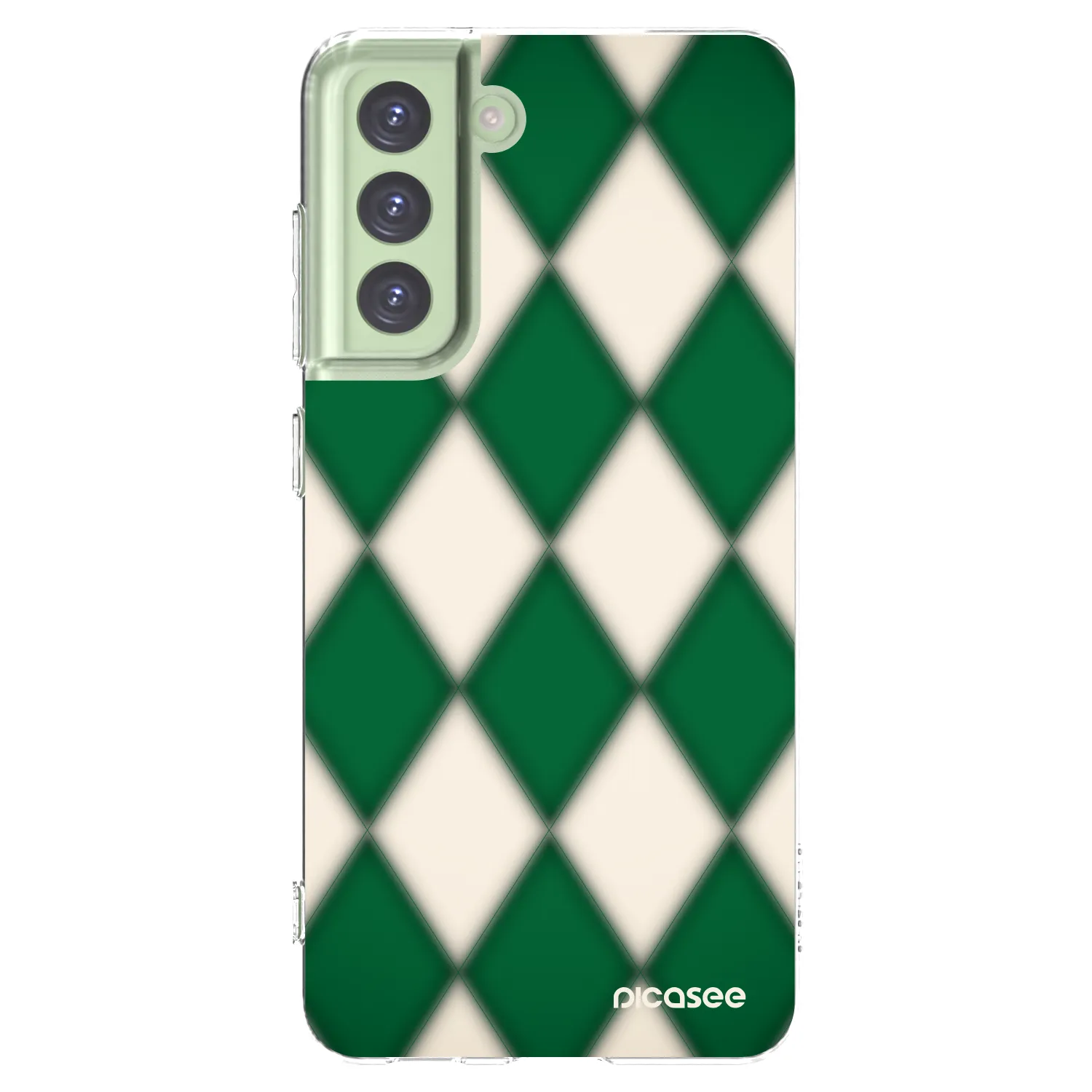 Picasee silikonski prozorni ovitek za Samsung Galaxy S21 FE 5G - Emerald Diamond