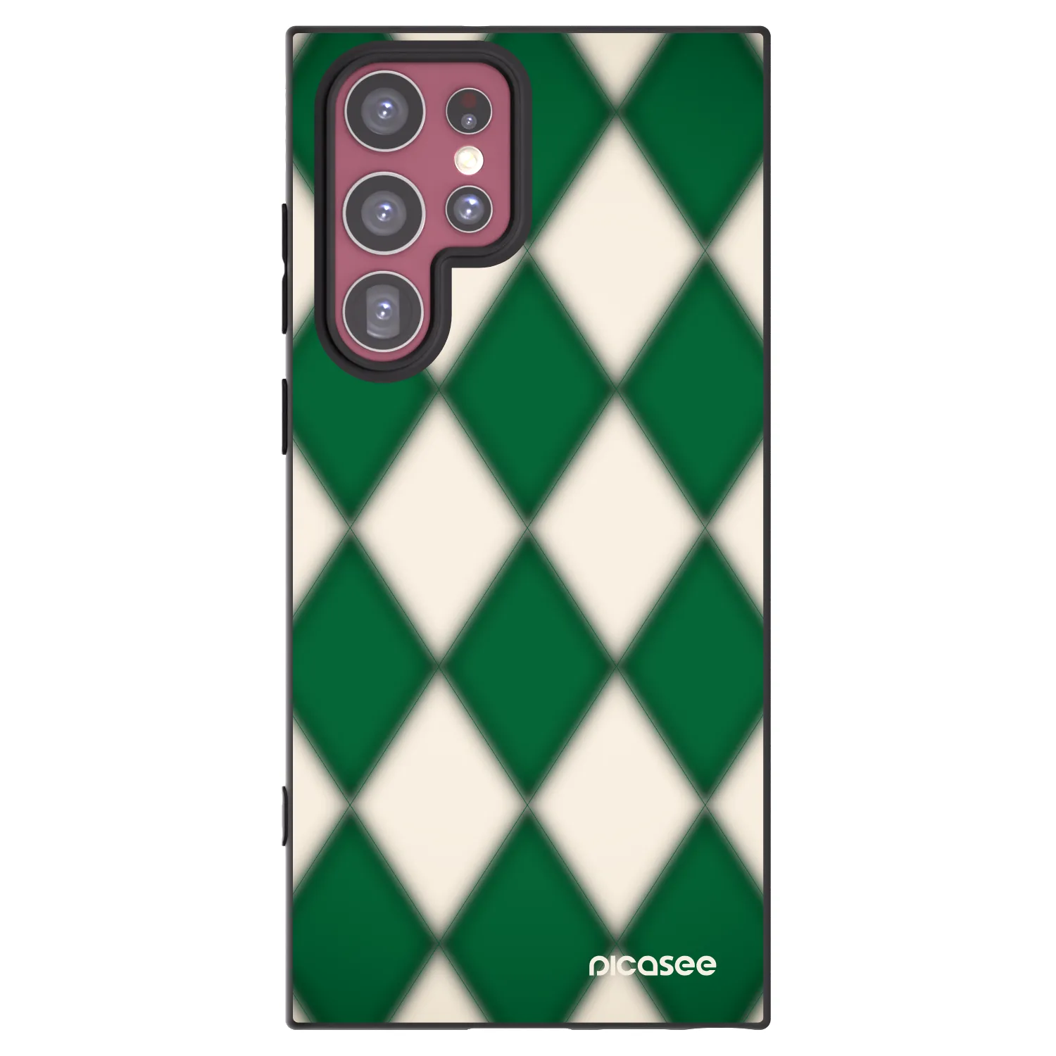 Picasee silikonski črni ovitek za Samsung Galaxy S22 Ultra 5G - Emerald Diamond