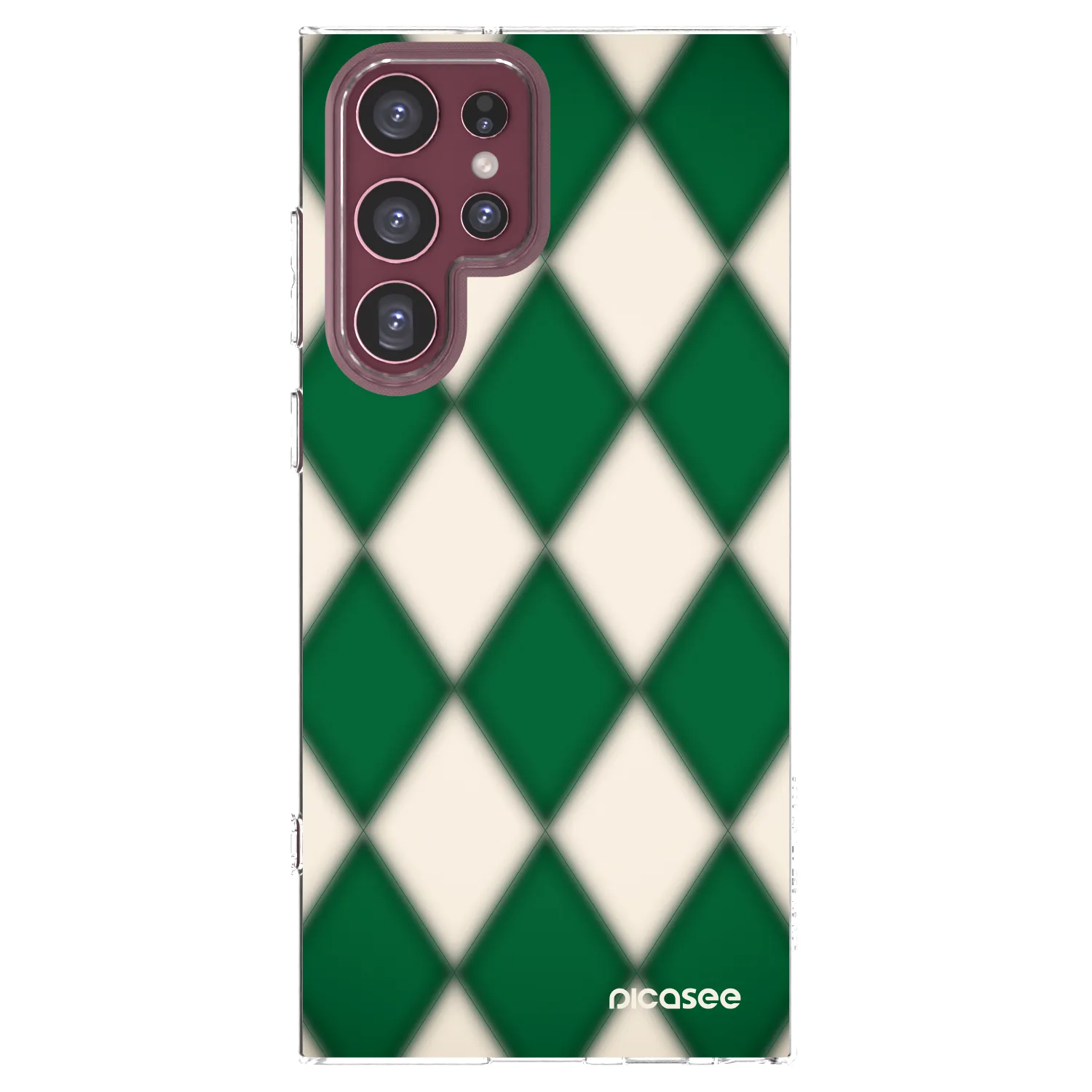Picasee silikonski prozorni ovitek za Samsung Galaxy S22 Ultra 5G - Emerald Diamond