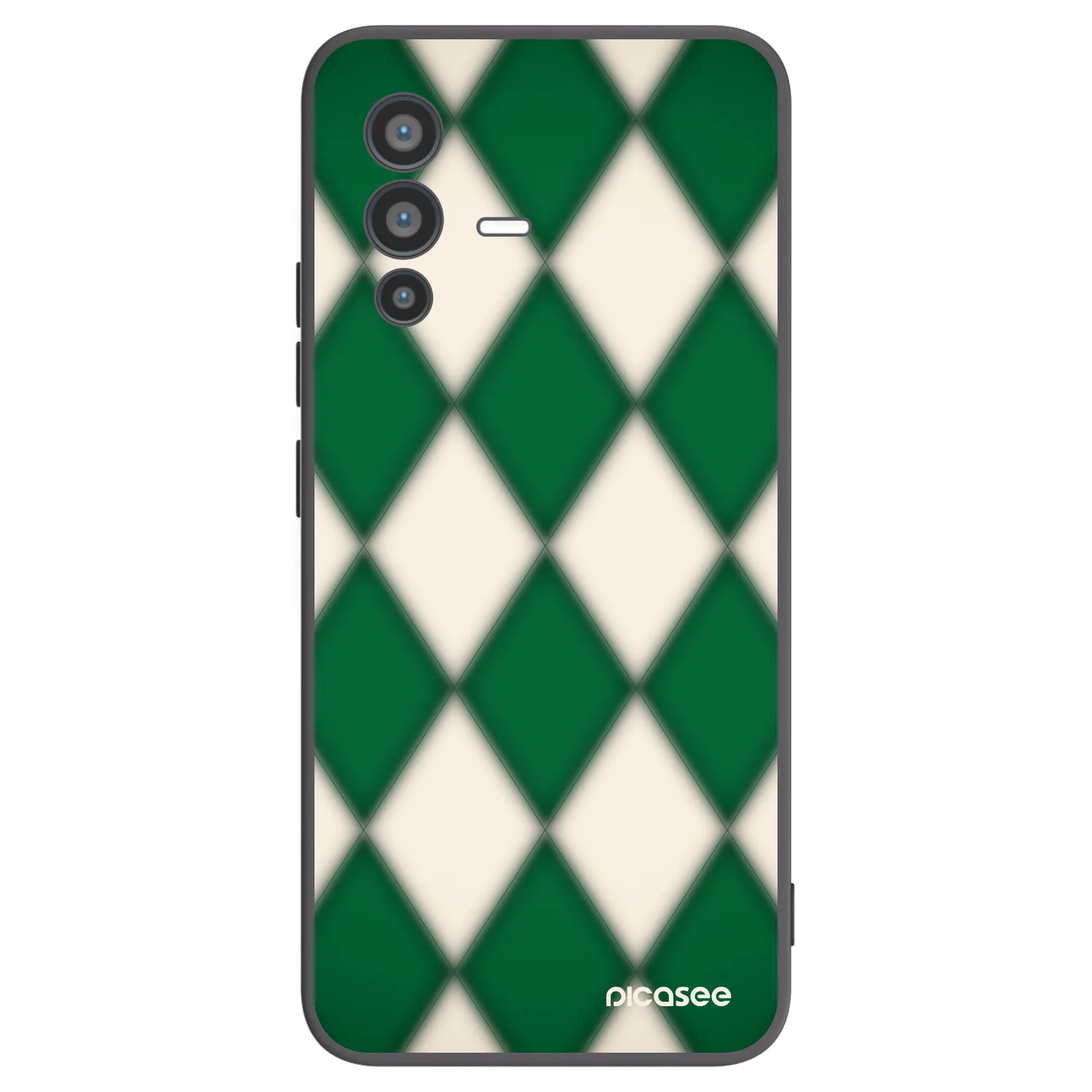 Picasee silikonski črni ovitek za Vivo V23 5G - Emerald Diamond