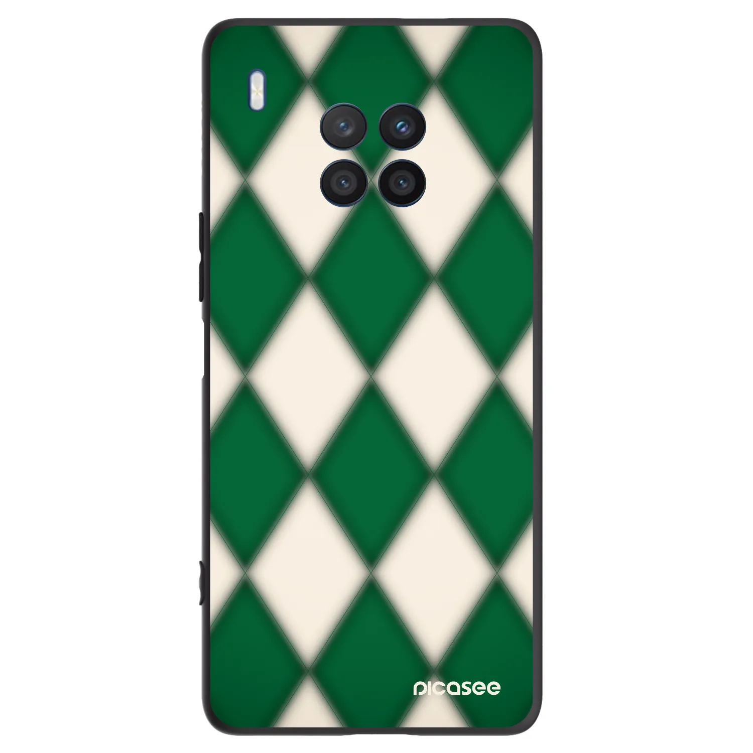 Picasee silikonski črni ovitek za Honor 50 Lite - Emerald Diamond