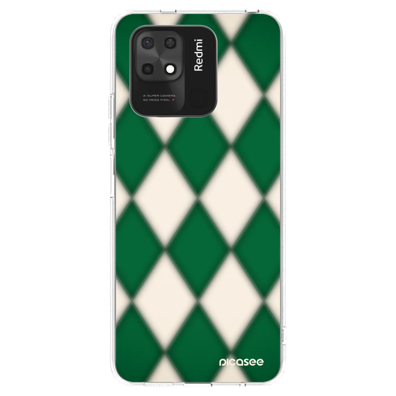 Picasee silikonski prozorni ovitek za Xiaomi Redmi 10C - Emerald Diamond