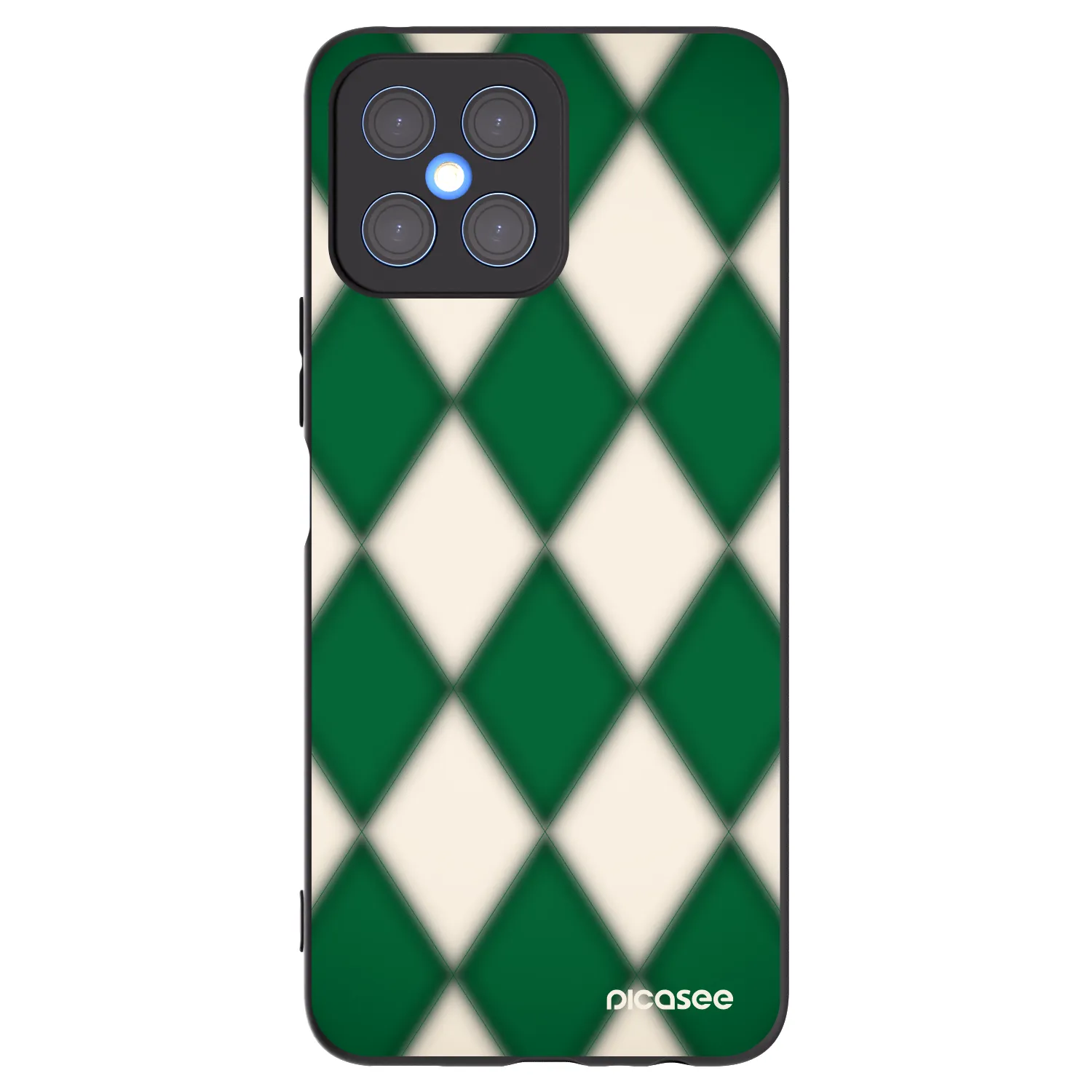 Picasee silikonski črni ovitek za Honor X8 4G - Emerald Diamond