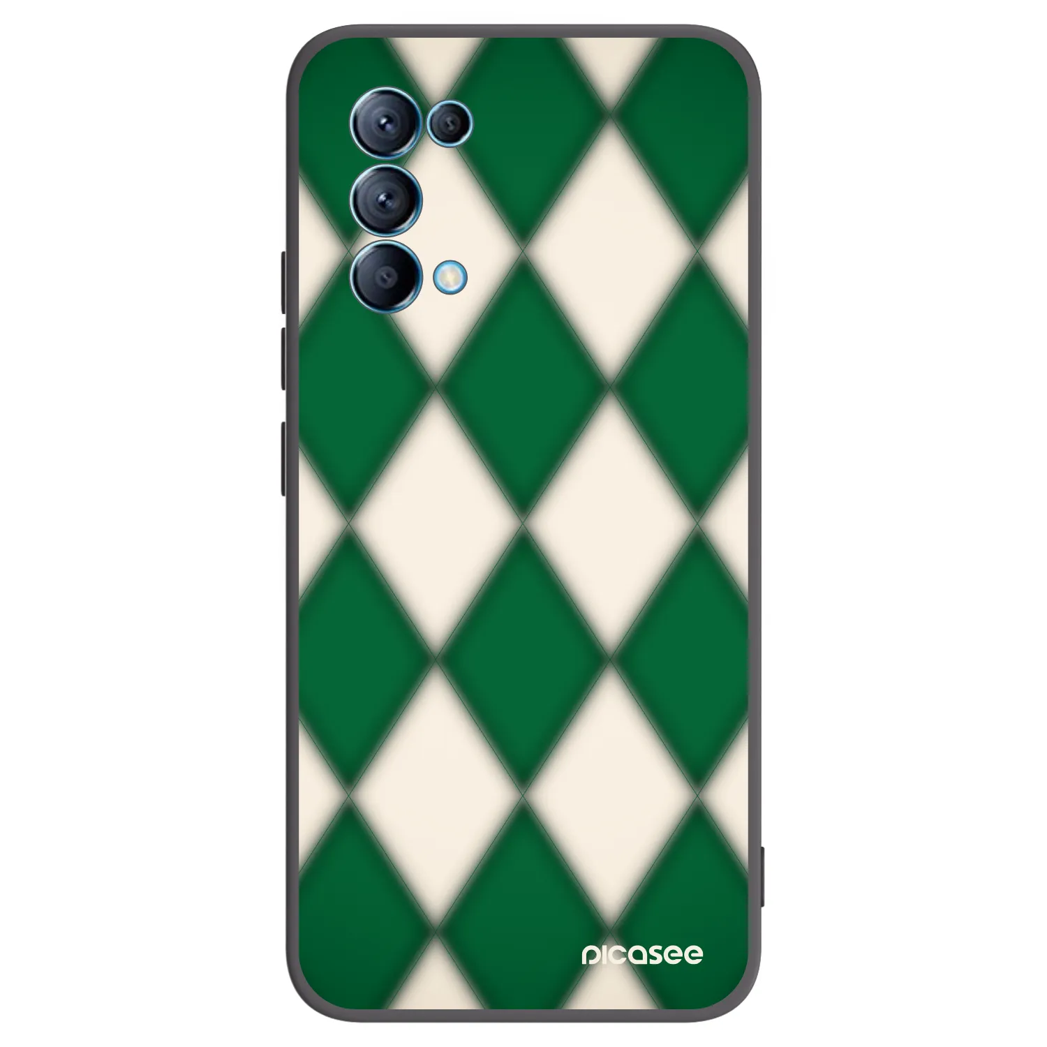 Picasee silikonski črni ovitek za OPPO Reno 5 5G - Emerald Diamond