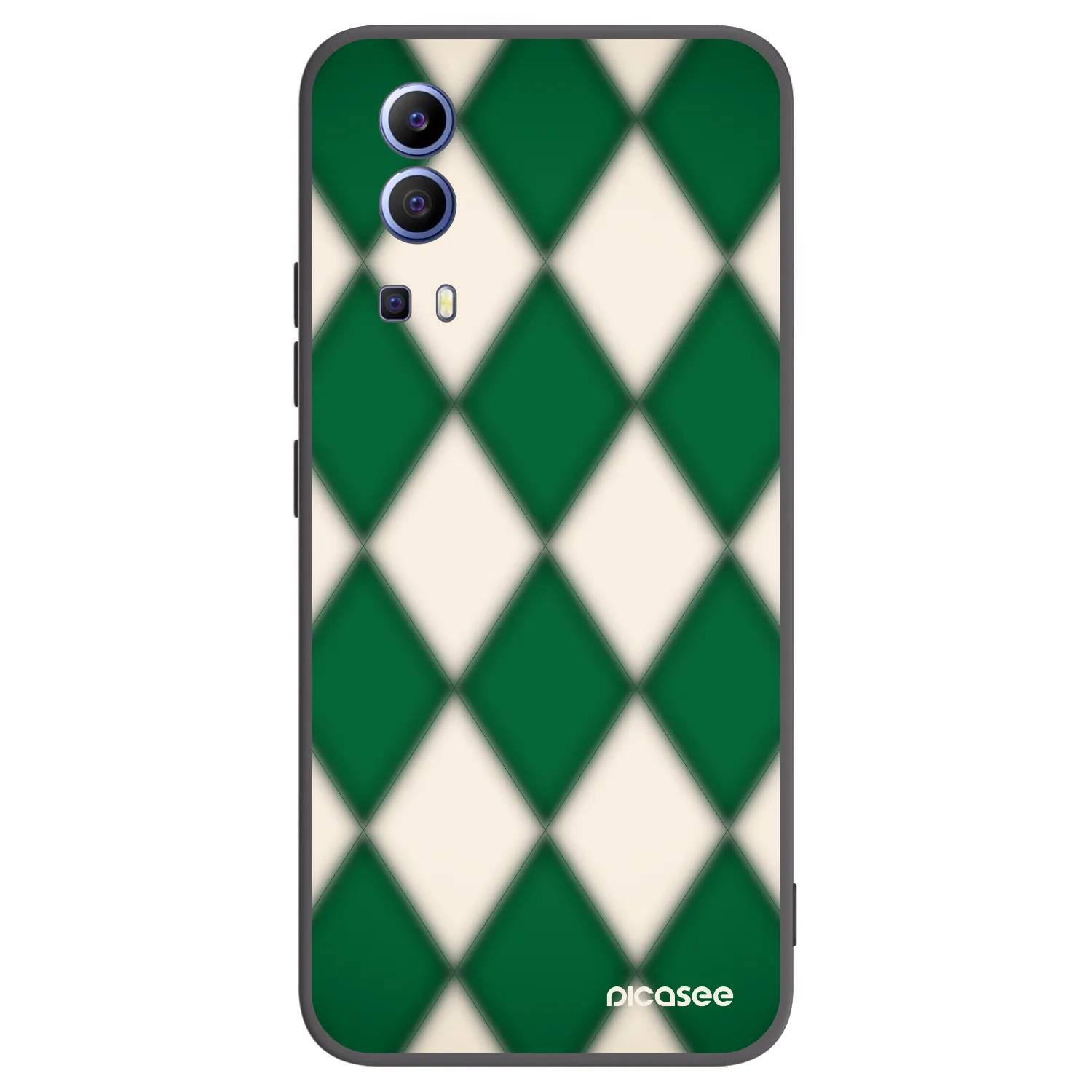 Picasee silikonski črni ovitek za Vivo Y52 5G - Emerald Diamond