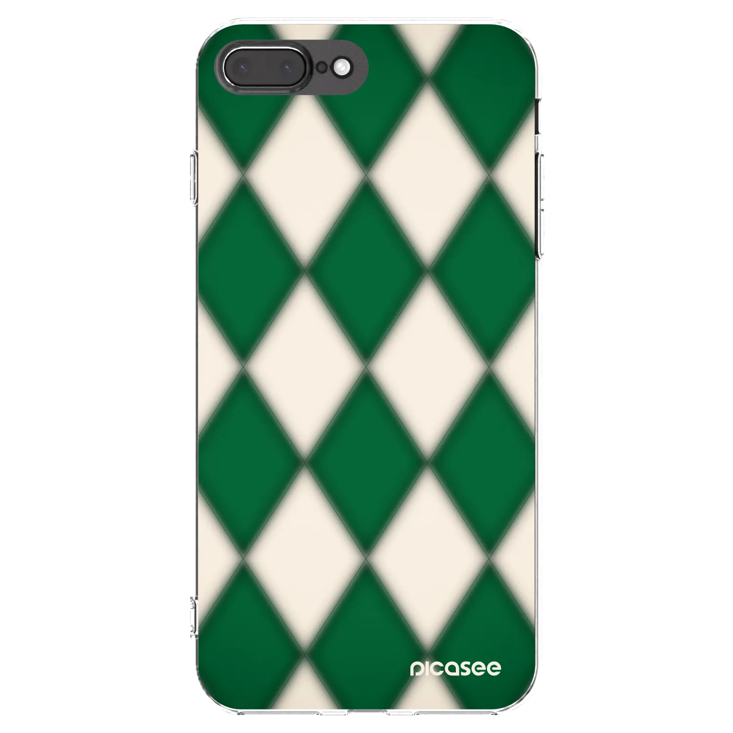 Picasee silikonski prozorni ovitek za Apple iPhone 8 Plus - Emerald Diamond
