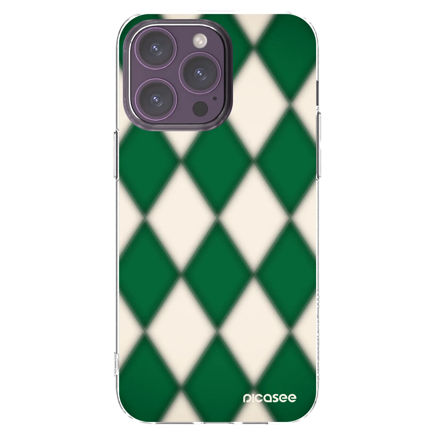 Picasee silikonski prozorni ovitek za Apple iPhone 14 Pro Max - Emerald Diamond