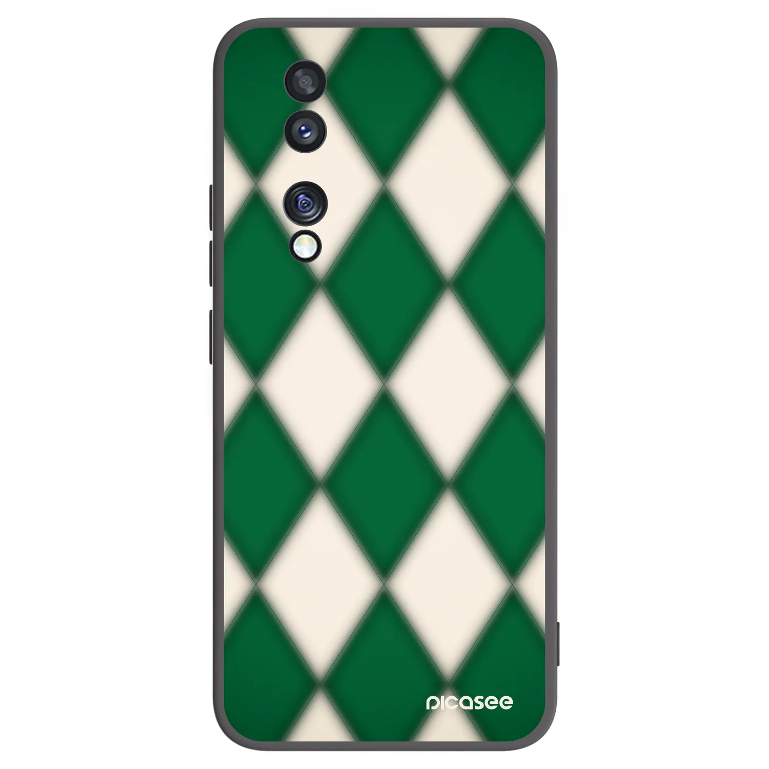 Picasee silikonski črni ovitek za Honor 70 - Emerald Diamond