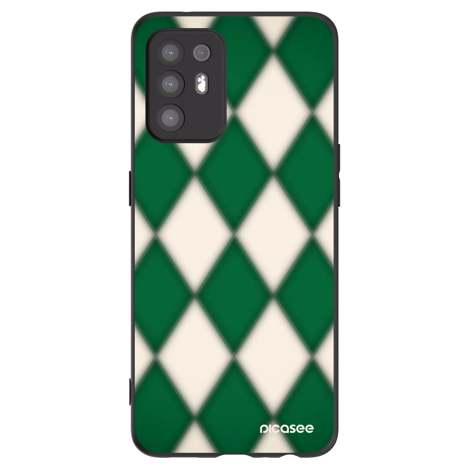 Picasee silikonski črni ovitek za OPPO A94 5G - Emerald Diamond