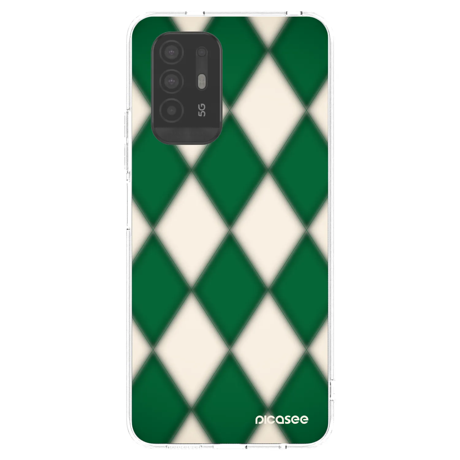 Picasee silikonski prozorni ovitek za OPPO A94 5G - Emerald Diamond