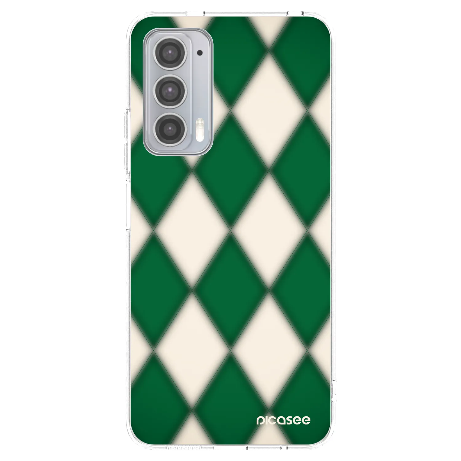 Picasee silikonski prozorni ovitek za Motorola Edge 20 - Emerald Diamond