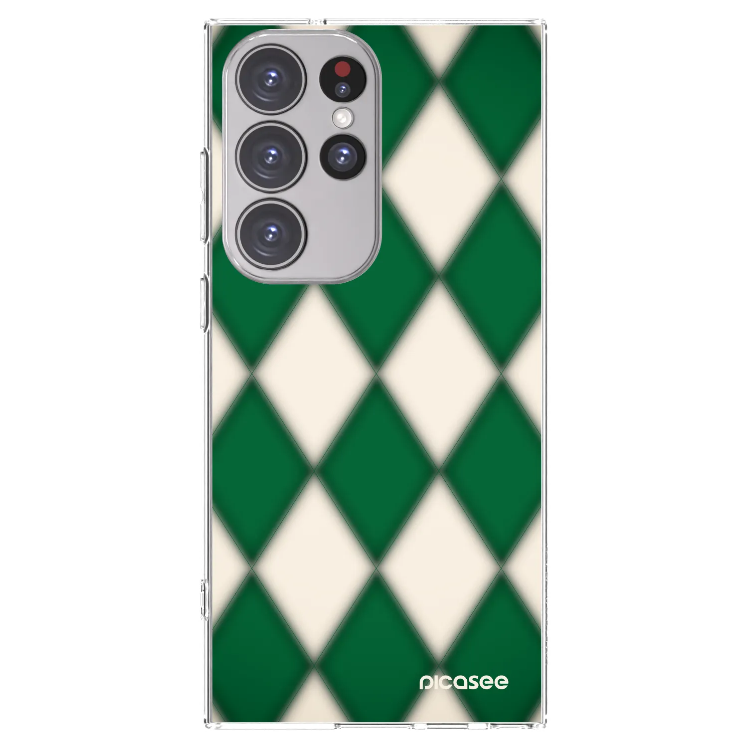 Picasee silikonski prozorni ovitek za Samsung Galaxy S23 Ultra 5G - Emerald Diamond