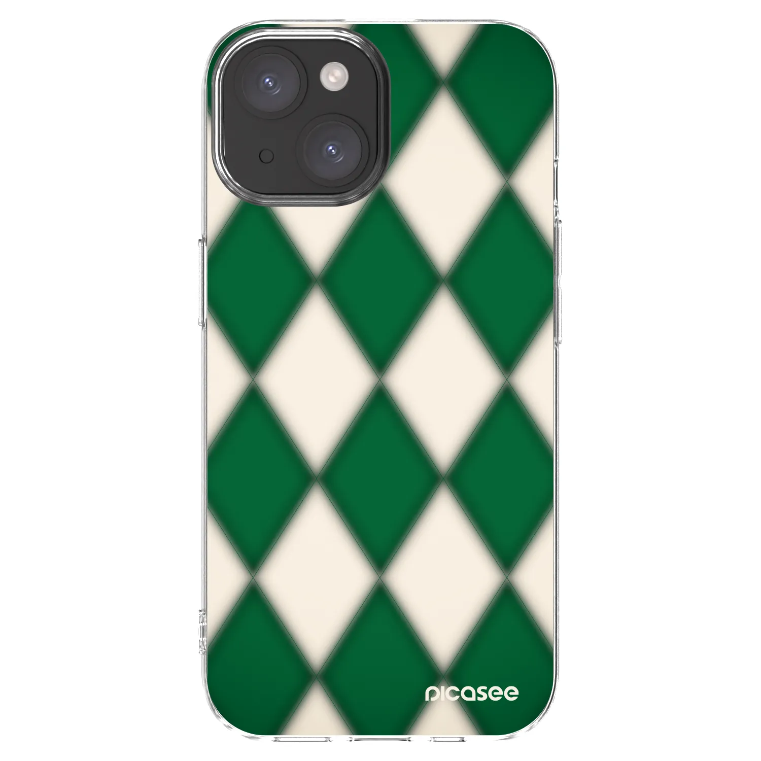 Picasee silikonski prozorni ovitek za Apple iPhone 15 - Emerald Diamond