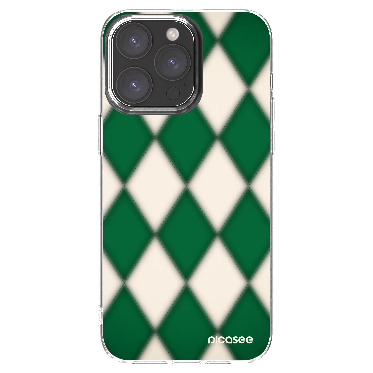 Picasee silikonski prozorni ovitek za Apple iPhone 15 Pro Max - Emerald Diamond