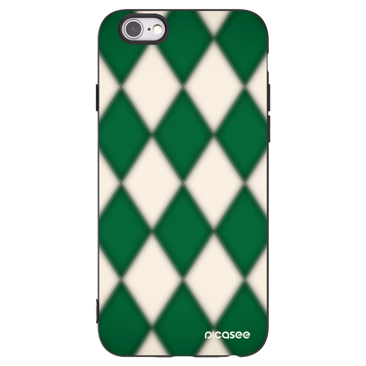 Picasee silikonski črni ovitek za Apple iPhone 6/6S - Emerald Diamond