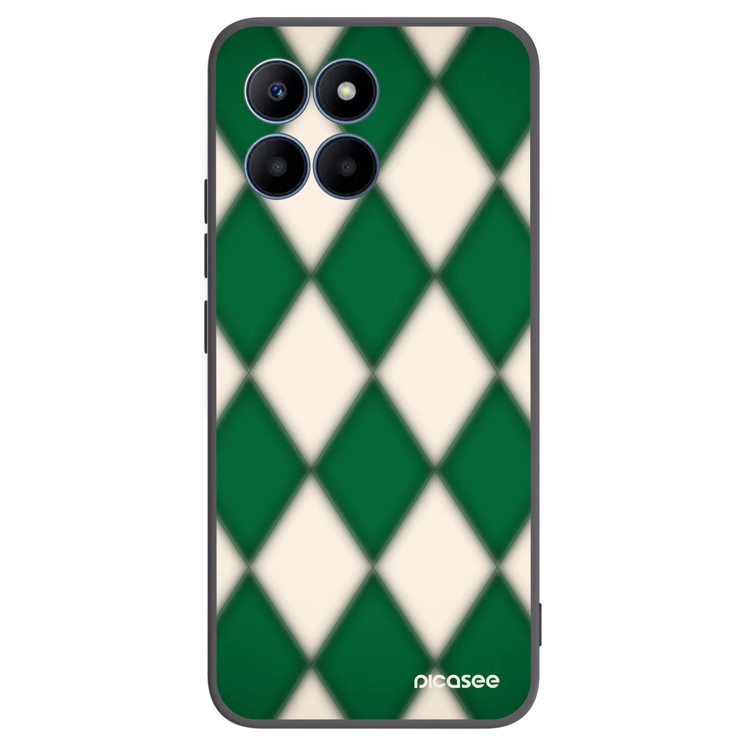 Picasee silikonski črni ovitek za Honor 70 Lite - Emerald Diamond