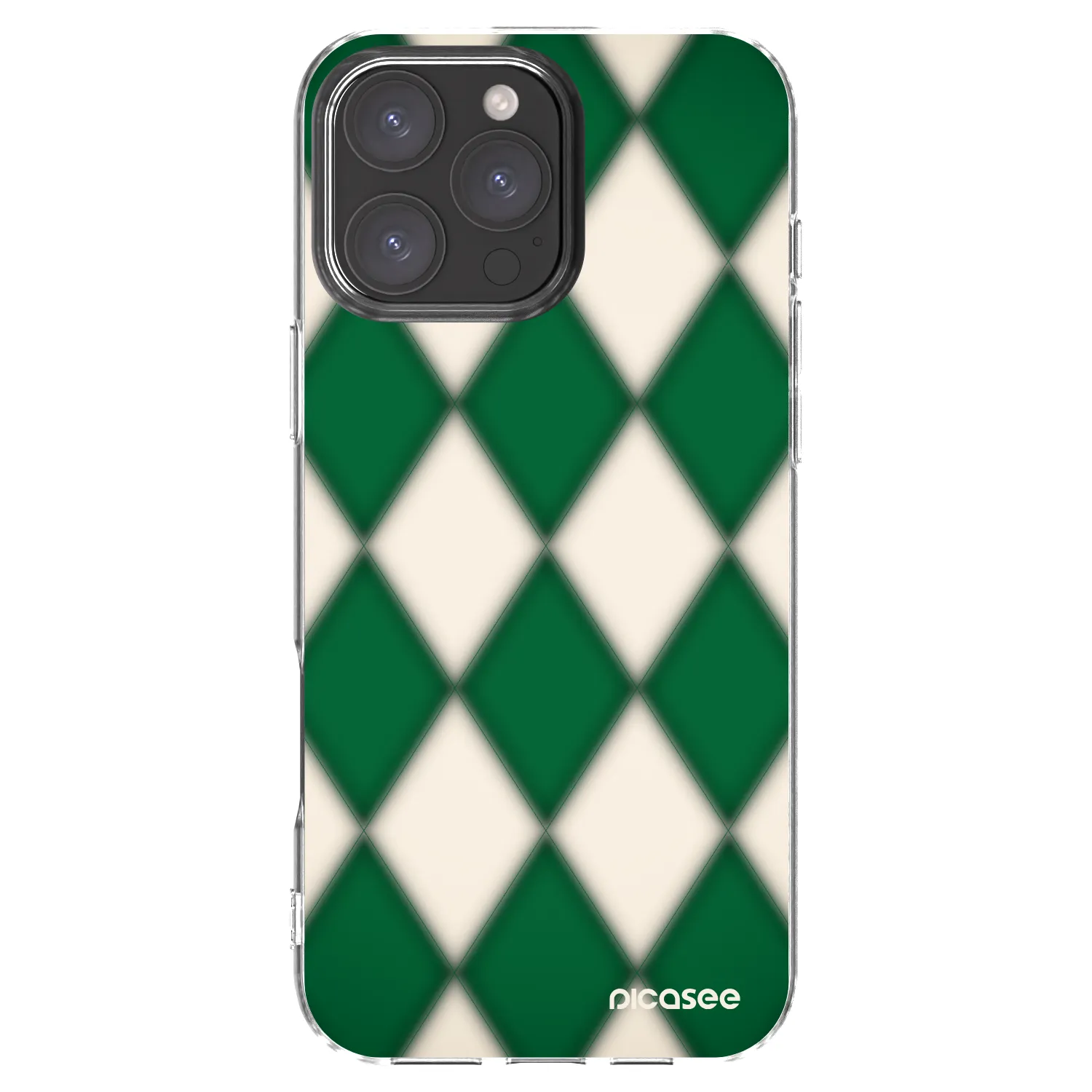 Picasee silikonski prozorni ovitek za Apple iPhone 16 Pro Max - Emerald Diamond
