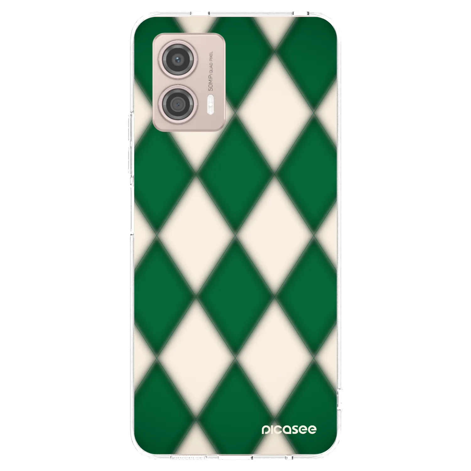 Picasee silikonski prozorni ovitek za Motorola Moto G53 5G - Emerald Diamond
